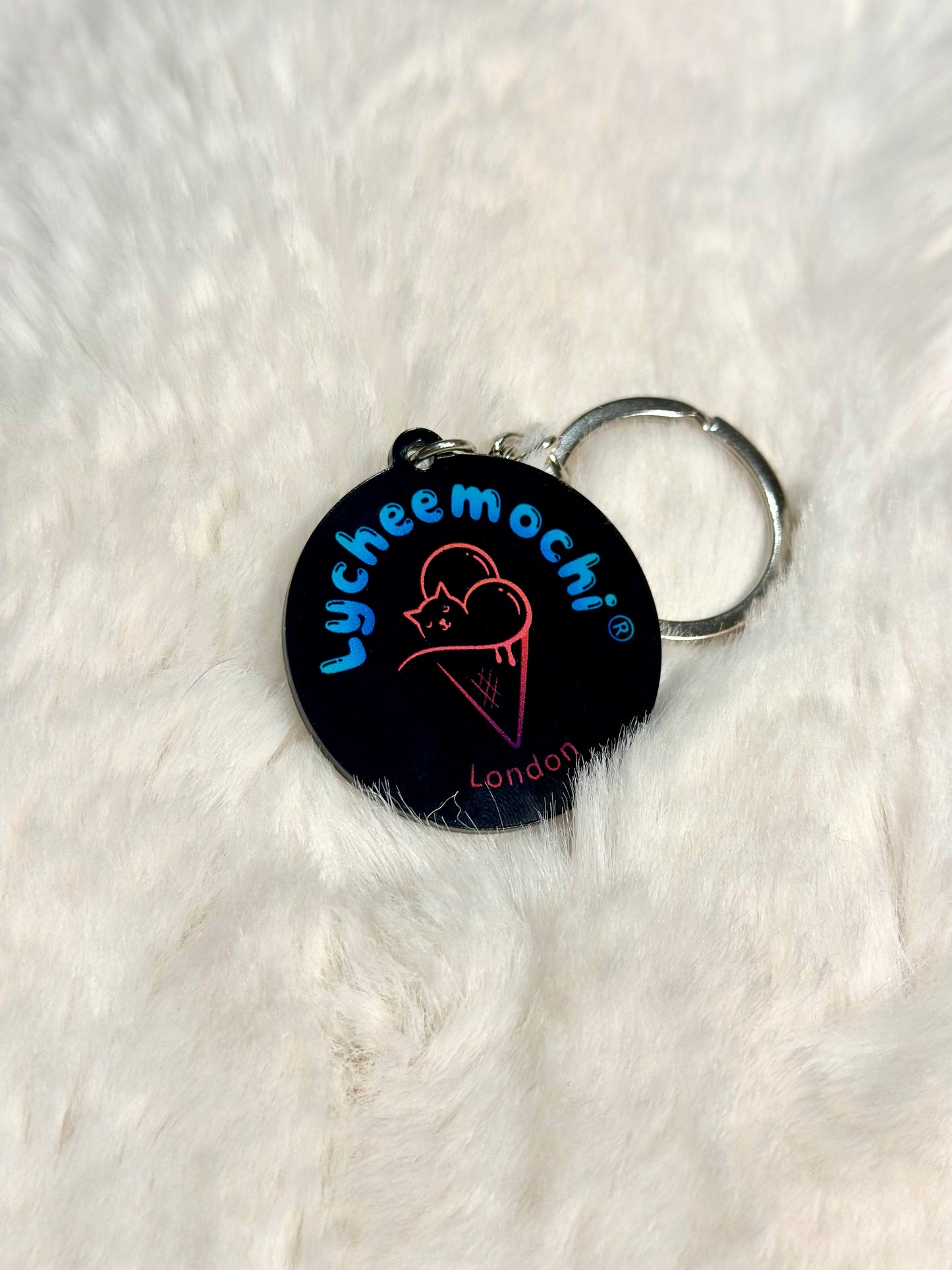 Lycheemochi® Exclusive Acrylic Keychain | Lightweight Kawaii Accessory from London